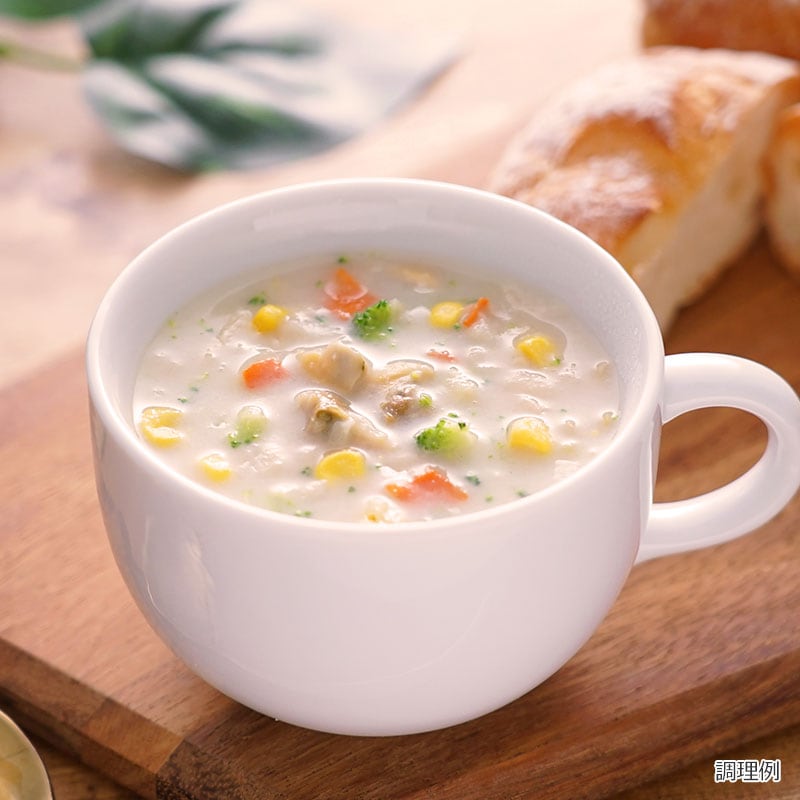 彩り具材のクラムチャウダー｜アスザックフーズ公式通販