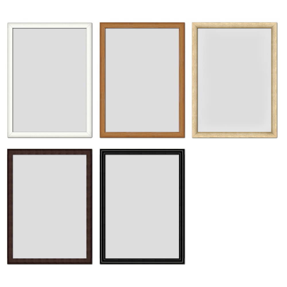 八ツ切 木製額縁/D型フレーム 八ツ切サイズ（242×303mm） | フレーム