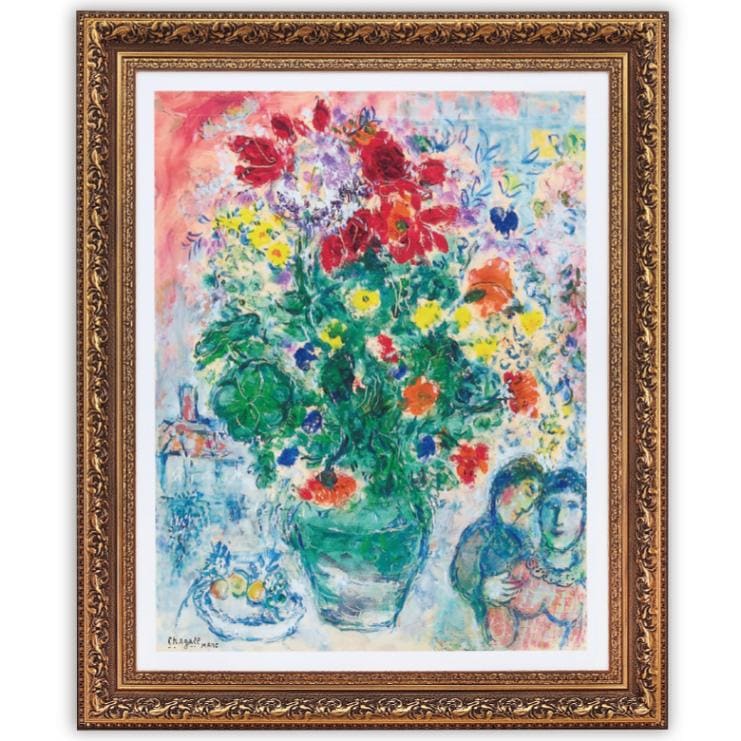 ドゥルノンキュルのグランドブーケ』 マルク・シャガール 立体複製名画