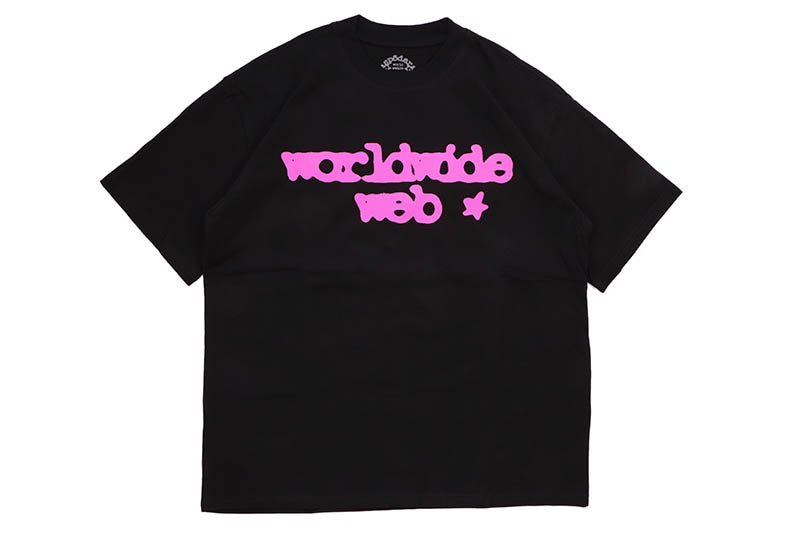 SP5DER WEB T-SHIRTS (BLACK/PINK) | Brand,S-Z,SP5DER | GROWAROUND