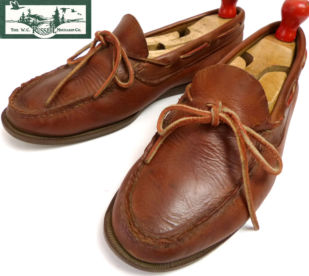 Russell Moccasin ブラウンモカシンローファー