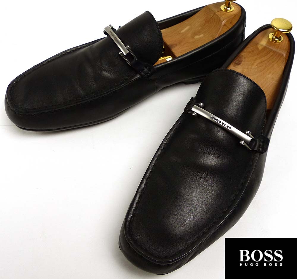 HUGO BOSS / ヒューゴ ボス レザー ビットローファー US8.5(26.5cm相当