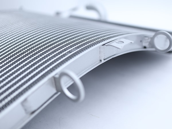 ZZR1400 ZX14R ZX-14R 06-11 社外品 ラジエーター シルバー カスタム