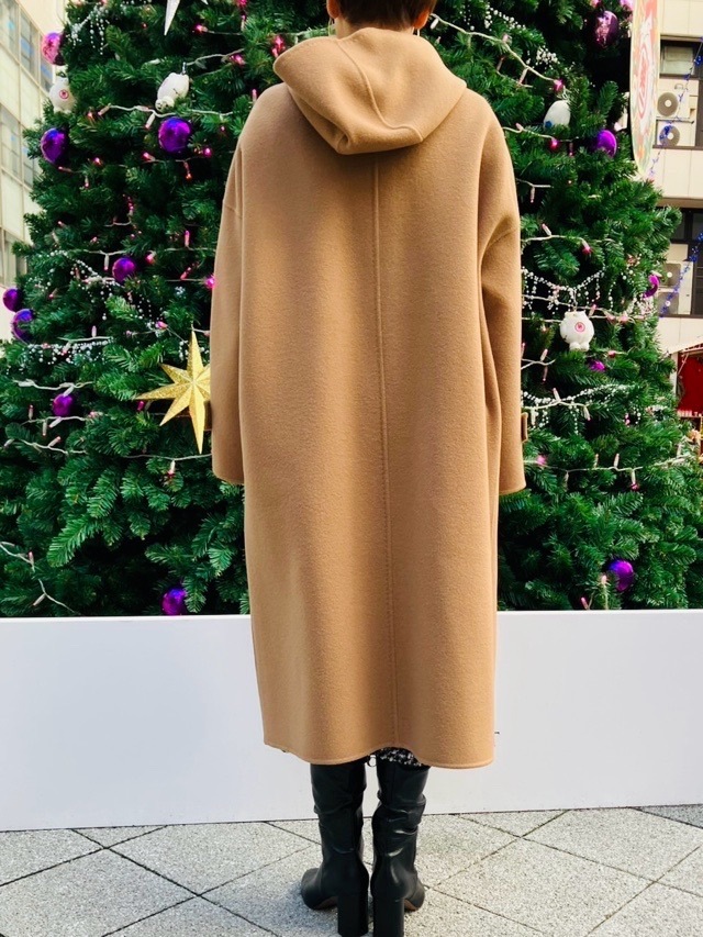 BEATINGHEART ウール フード コート NAVY(B9) /CAMEL(M3) /BLACK(N6