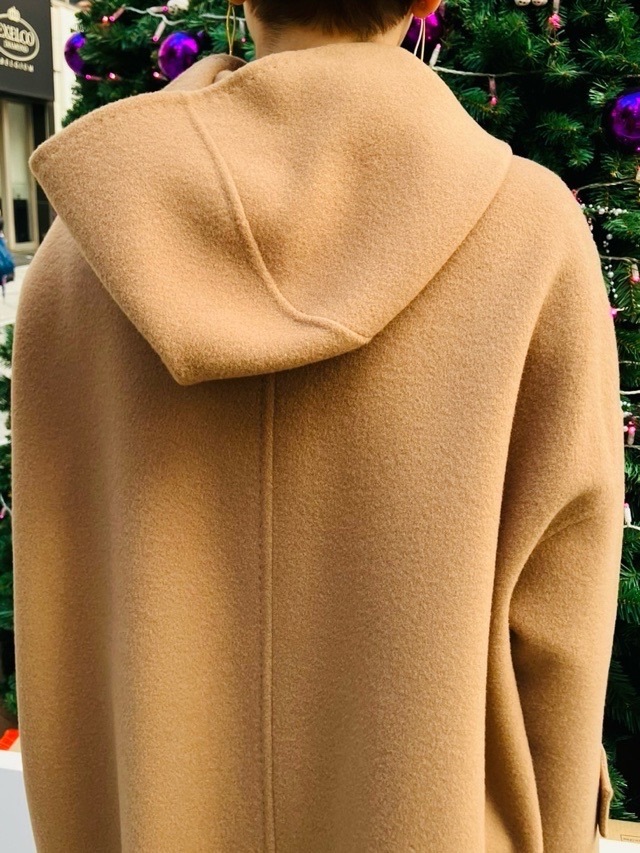 BEATINGHEART ウール フード コート NAVY(B9) /CAMEL(M3) /BLACK(N6