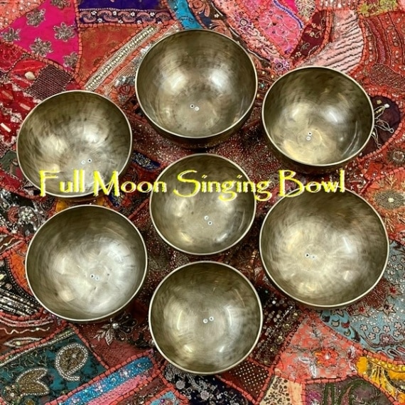 シンギングボウル／フルムーンボウル・7メタル【7個セット】チャクラ