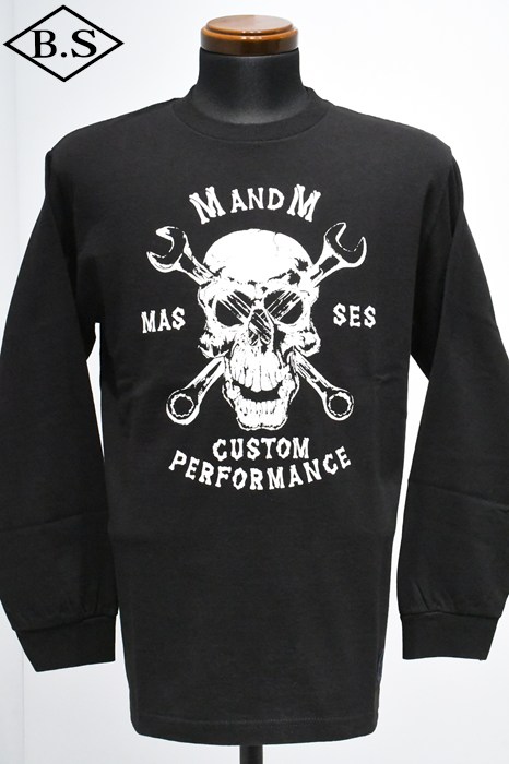 MASSES / マシス MASSES 長袖Tシャツ M&M×MASSES T-SHIRT SKULL WRENCH