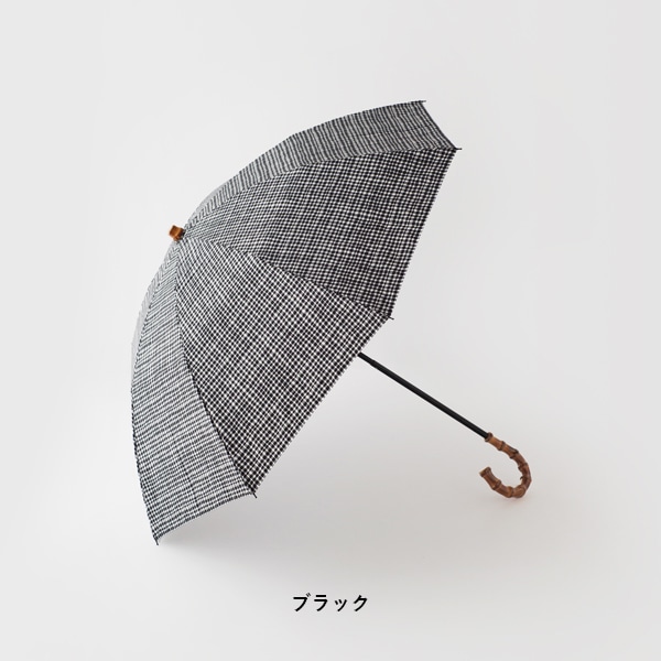 Bon Bon Store ドローイングチェック折りたたみ傘（晴雨兼用） | B・B