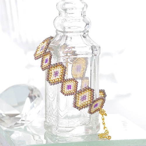 ビーズファクトリー ≪学ブレスキット・Lesson3≫シェイプドステッチ