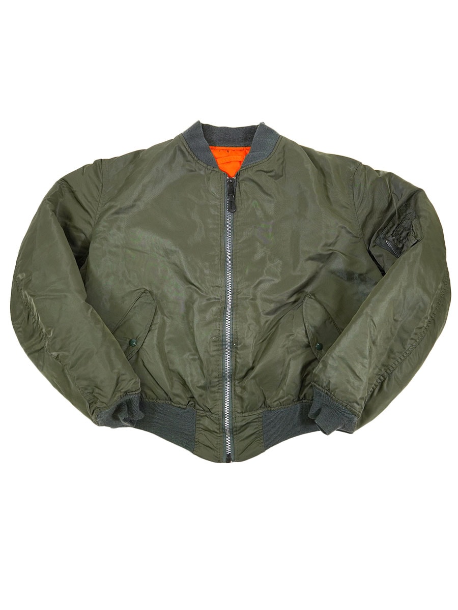 USA製 ALPHA INDUSTRIES MA-1 MIL-J-82790J フライトジャケット 表記