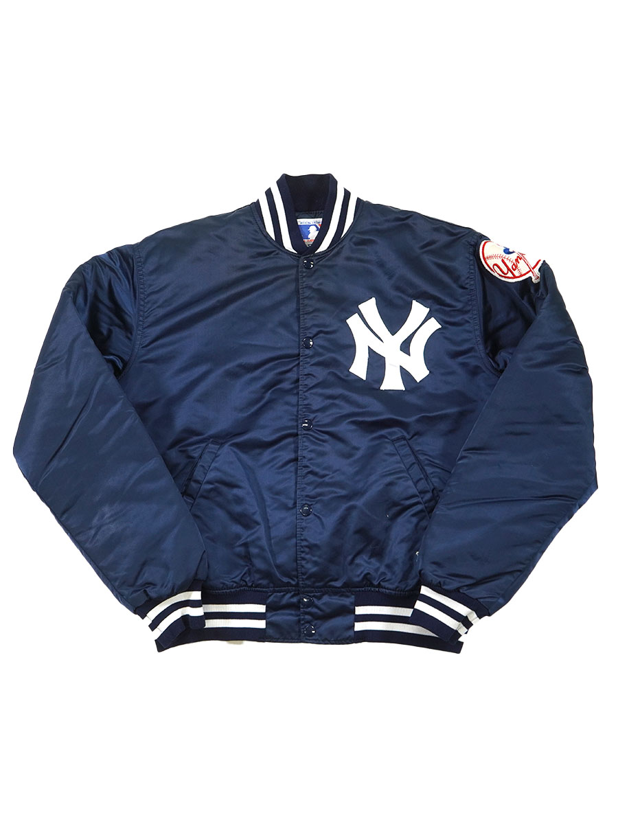 80's STARTER ''ニューヨーク・ヤンキース'' サテンスタジャン 表記(L