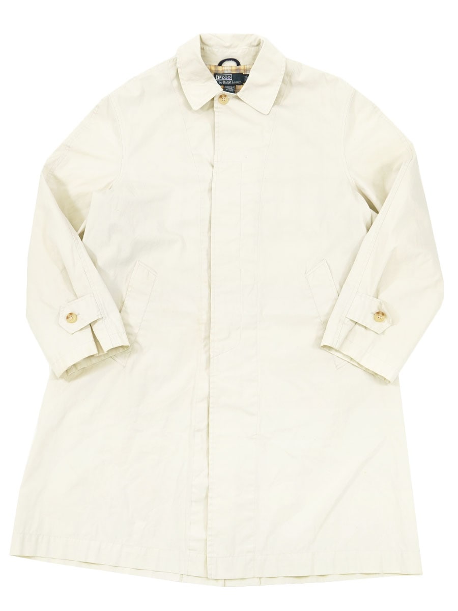 ラルフローレン ステンカラーコート オフホワイト 表記(M) | SOLD OUT