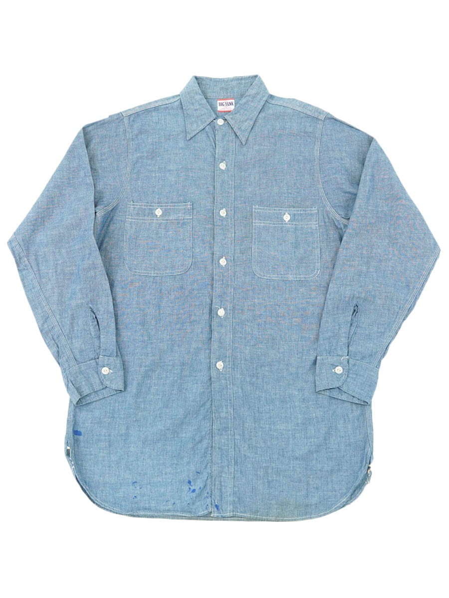 60's BIG YANK マチ付き シャンブレーシャツ 実寸(15位) | すべての