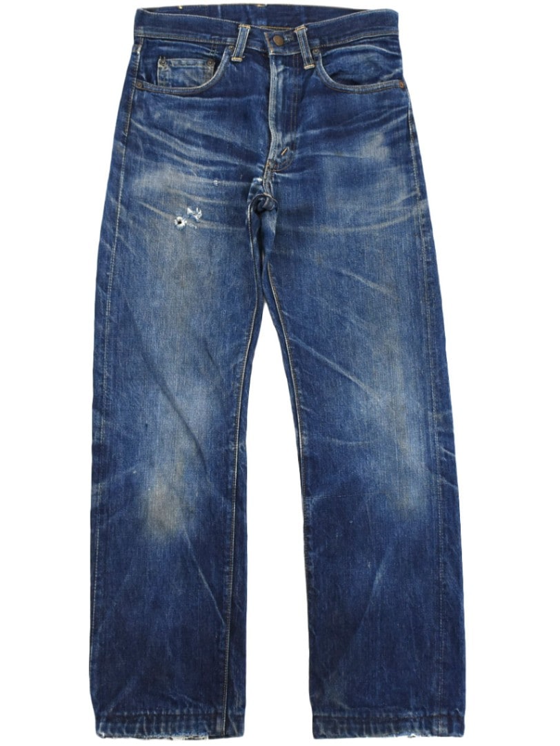 60's Levi's 505 BIG-E デニムパンツ ヒゲ ハチノス 良色落ち 実寸