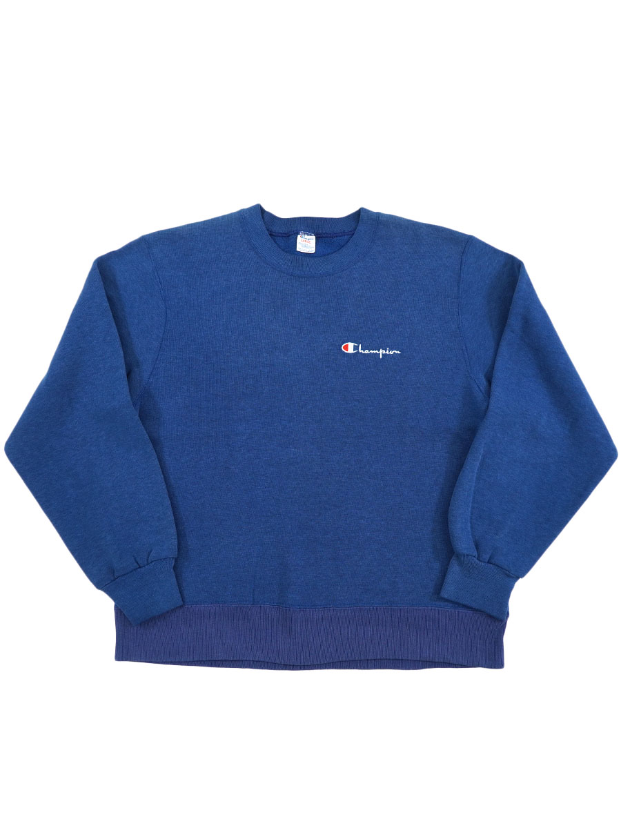 80's トリコタグ チャンピオン 前V スウェット ネイビーブルー 表記(L