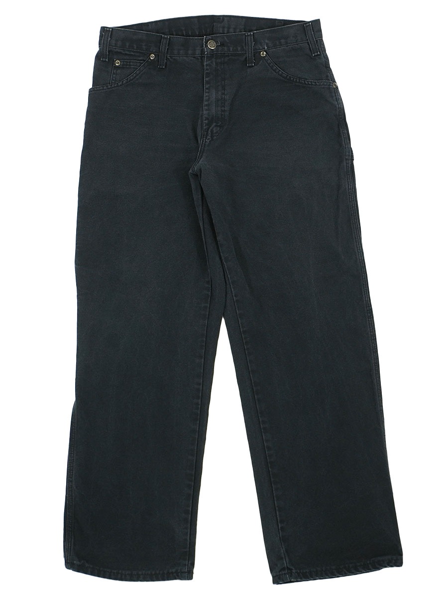 ディッキーズ ダックペインターパンツ 褪せブラック 表記(34x30