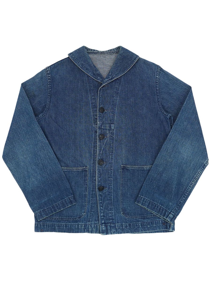 40's U.S.NAVY ショールカラー デニムカバーオール 良雰囲気 実寸(36位