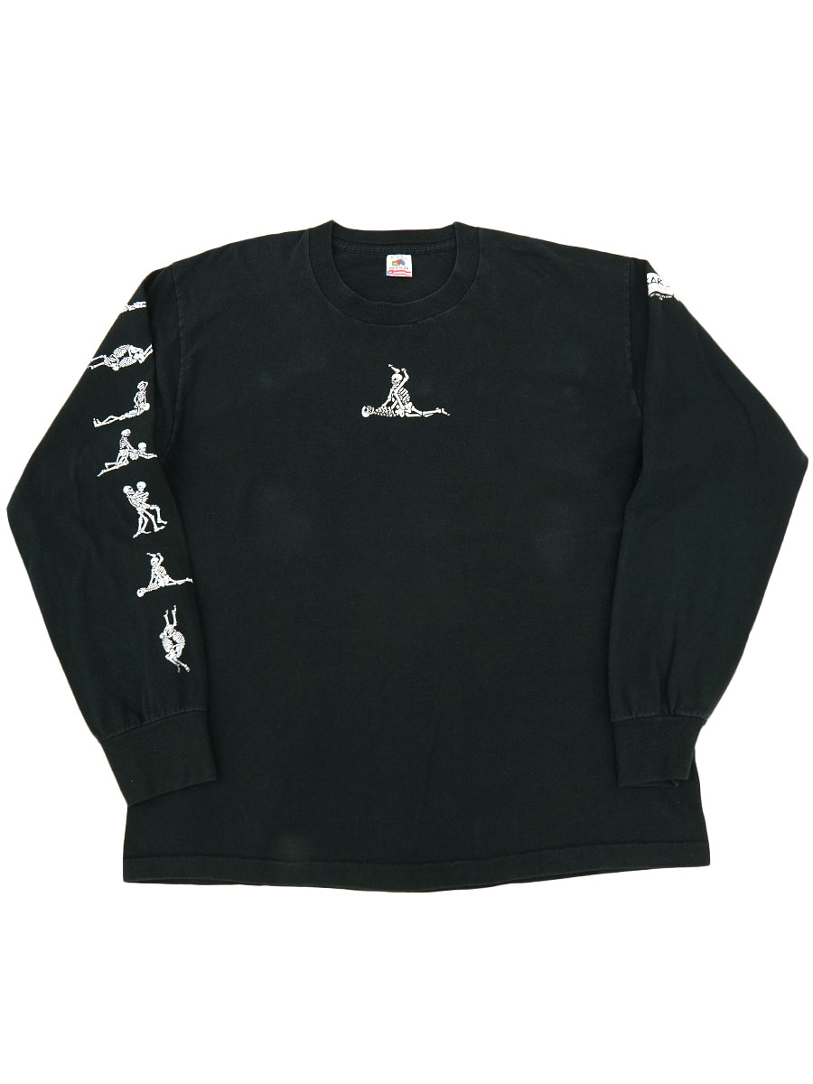 90's FRUIT OF THE LOOM スカル48手 ロングスリーブTシャツ 表記(XL