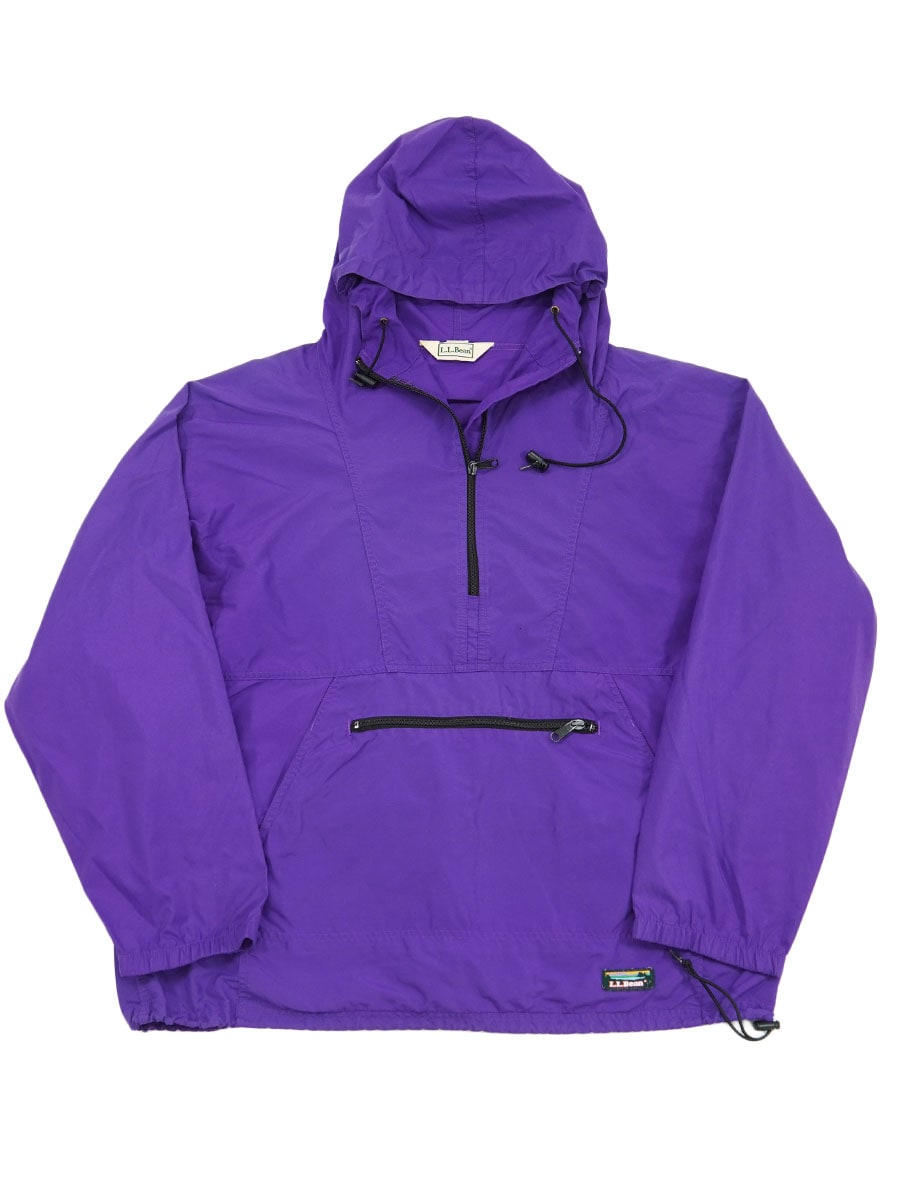 90's L.L.BEAN アノラックパーカー パープル 表記(XL) パッカブル