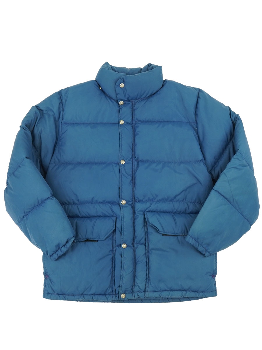 70's 茶タグ ノースフェイス ダウンジャケット ネイビー 表記(L