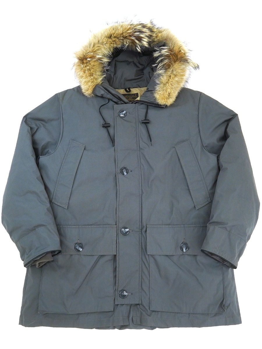 80's 黒タグ Eddie Bauer ポーラーパーカー グレー 表記(XL) USA製