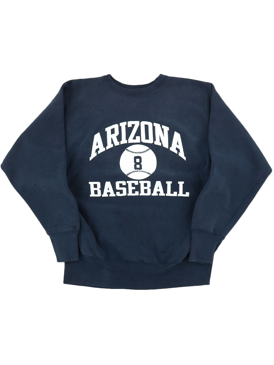 90'S CHAMPION REVERSE WEAVE CREW ''ARIZONA BASEBALL'' (SIZE. X