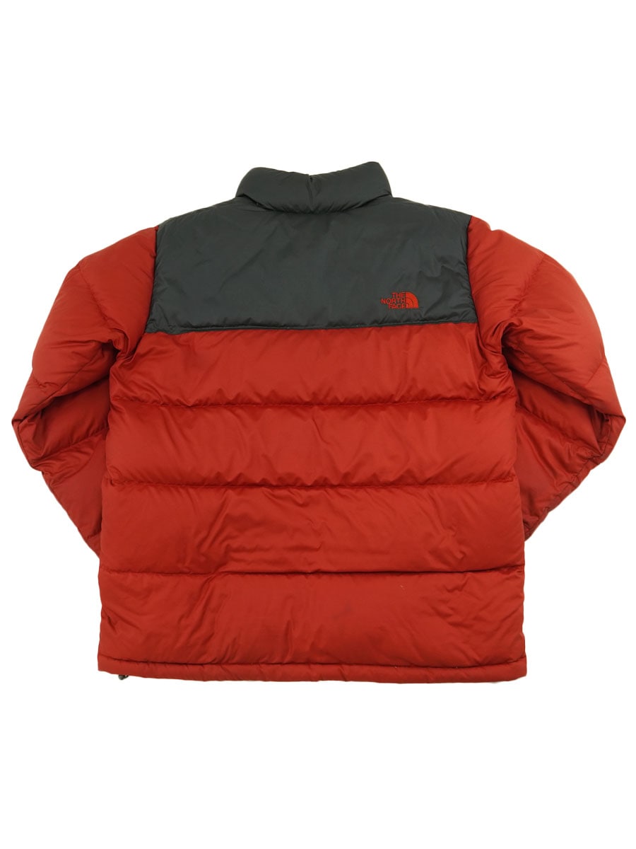 00's THE NORTH FACE ヌプシ ダウンJKT 700フィル 表記(M) 赤×黒