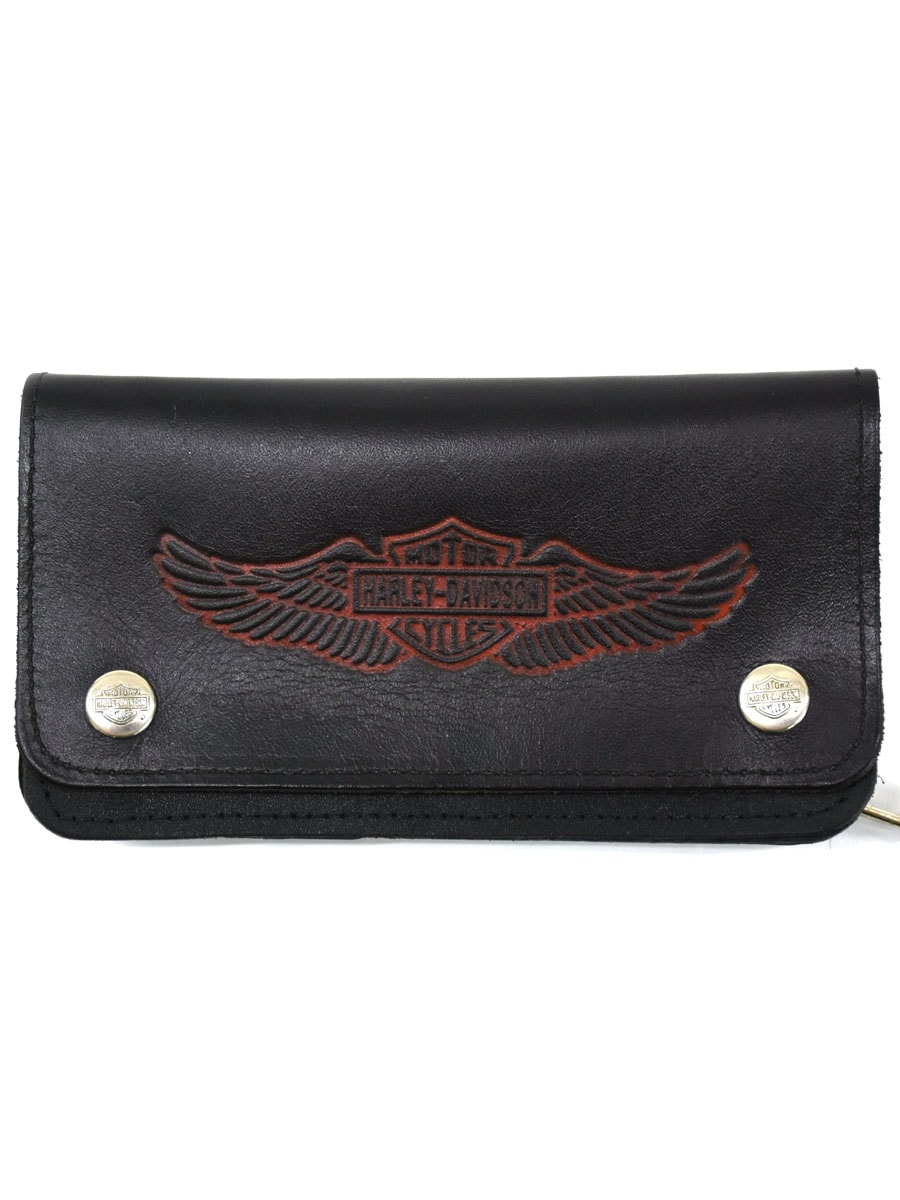 80's HARLEY-DAVIDSON ウォレット ブラック チェーン付き DEAD | SOLD
