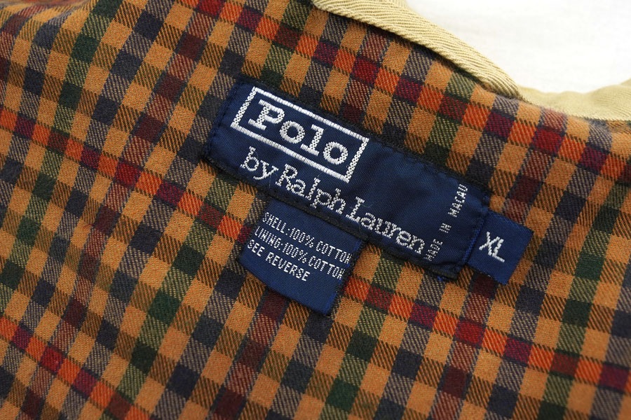 ラルフローレン 裏ガンクラブチェック 100%コットン スウィングトップ