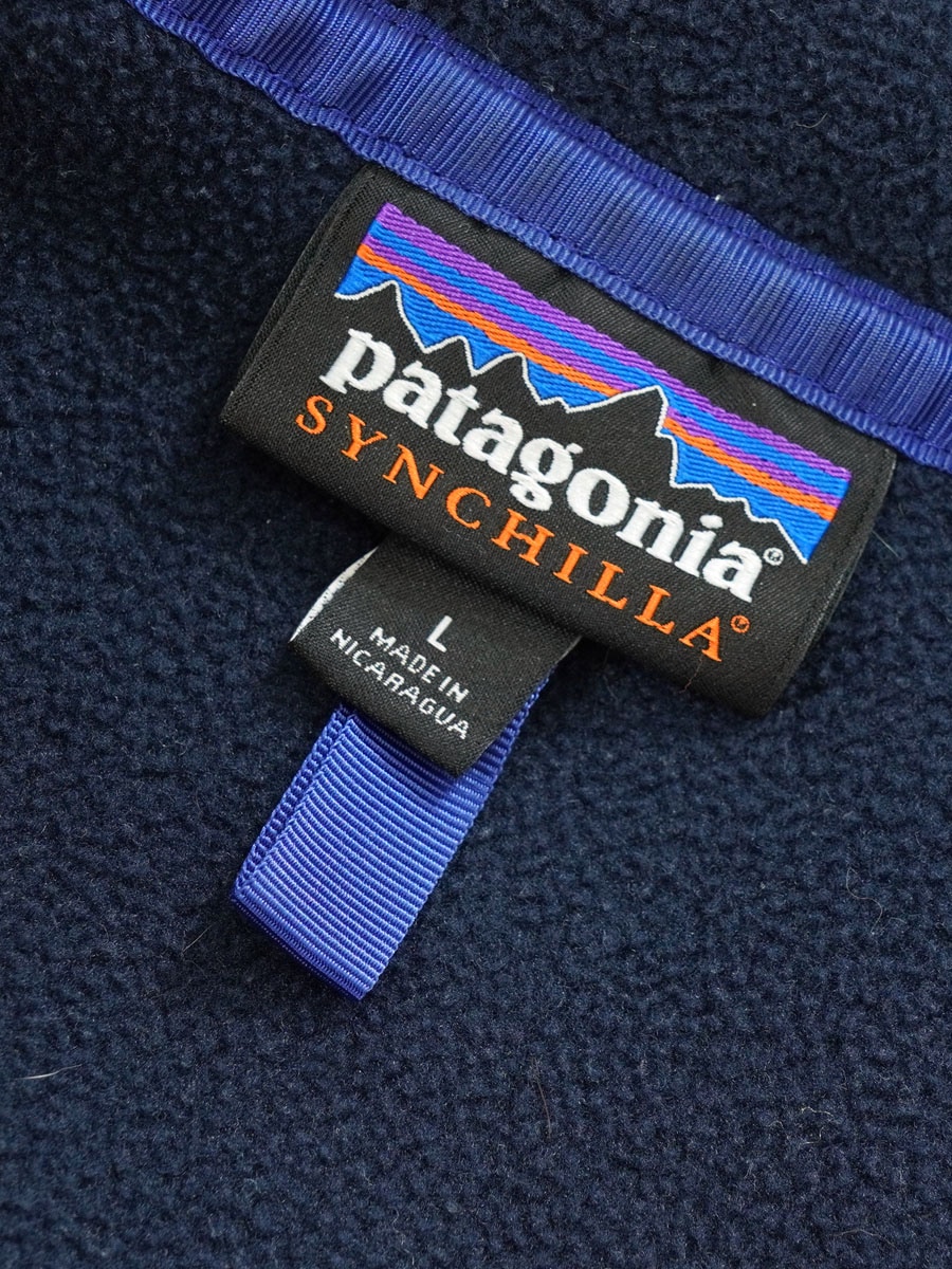 15's パタゴニア シンチラ スナップT プルオーバー ネイビーブルー