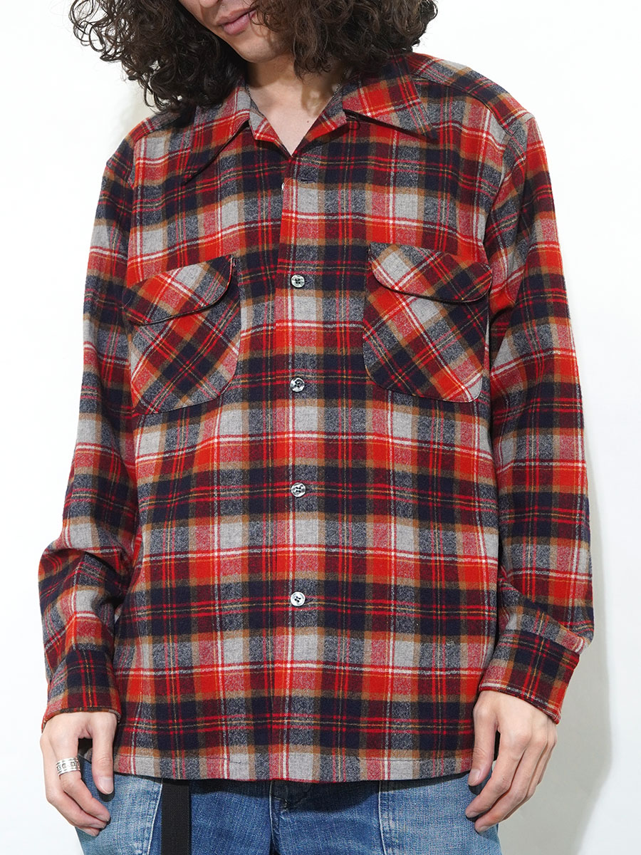 70's ペンドルトン 好配色チェック ボードシャツ 表記(L) USA製 | SOLD