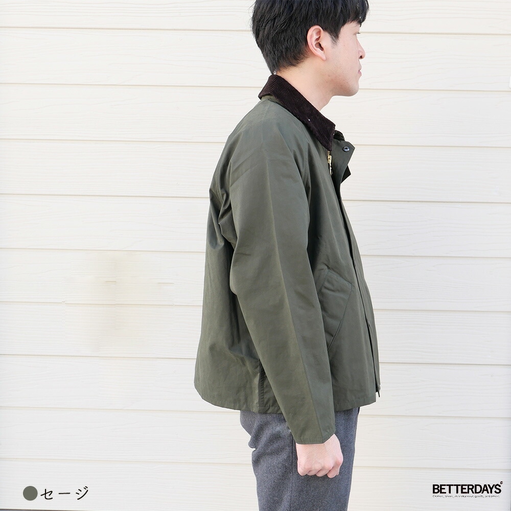 バブアー トランスポートカジュアル ピーチスキン ノンオイルド