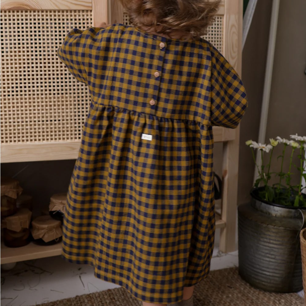 ワンピース キッズ ベビー オーガニックズー ギンガムチェック Organic