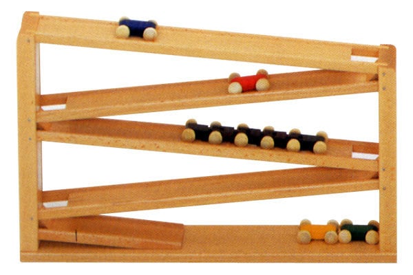 トレインカースロープ | 赤ちゃんの木のおもちゃ,動きを楽しむおもちゃ