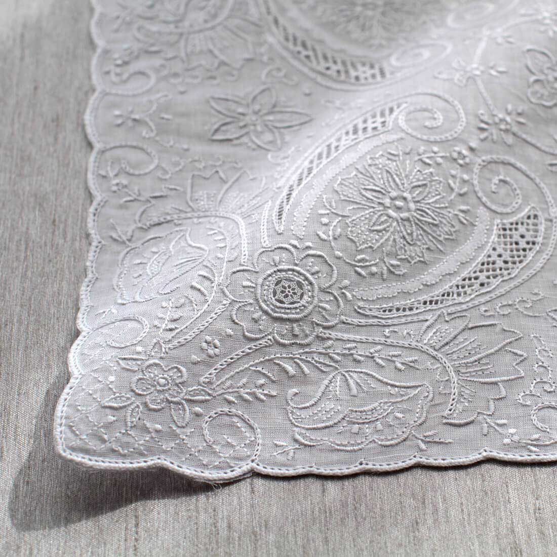 送料無料】汕頭手刺繍 ハンカチ 4203 | レディース,スワトウ ハンカチ