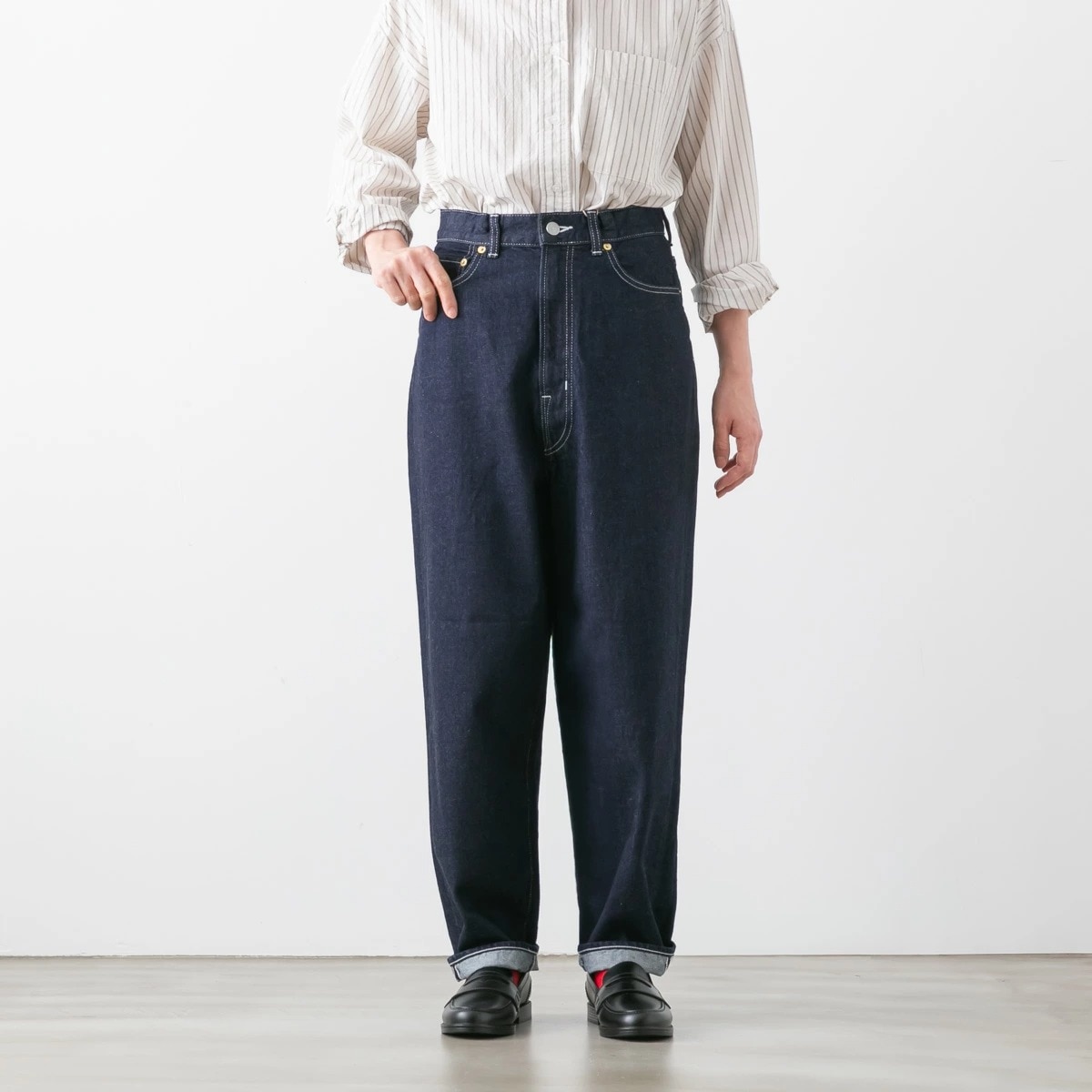 HARVESTY ハーベスティ BIG CLASSICAL DENIM PANTS ONE WASH ビッグ