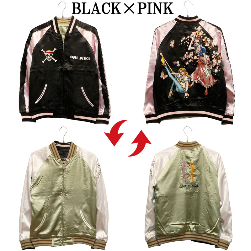 ONE PIECE ナミ・ロビン 刺繍 リバーシブル スカジャン ( OPSJ-102