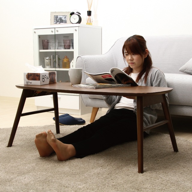 ✨極美品✨ 不二貿易 折れ脚センターテーブル ノルン 棚あり 折り畳み