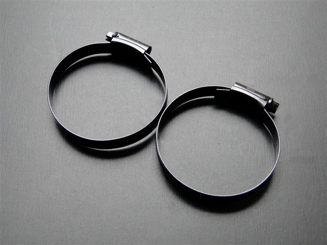 Z400FX/Z400GP/GPZ400F FRPフロントフェンダー取付用バンド(2個)黒色