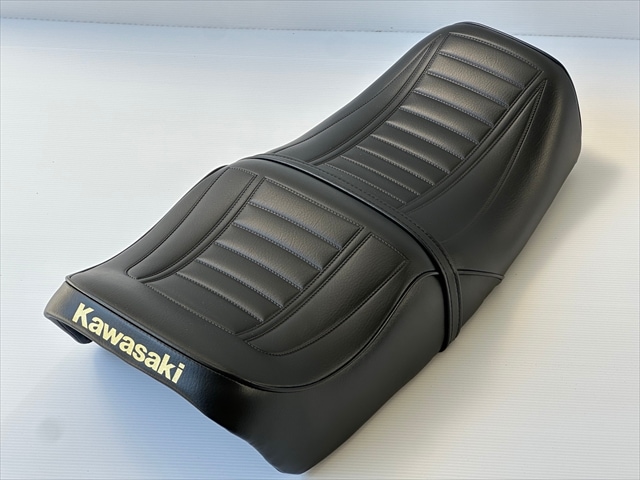 Z400FX/Z550FX/Z400J 超アンコ抜き黒シート(金文字)※数量限定☆日本製