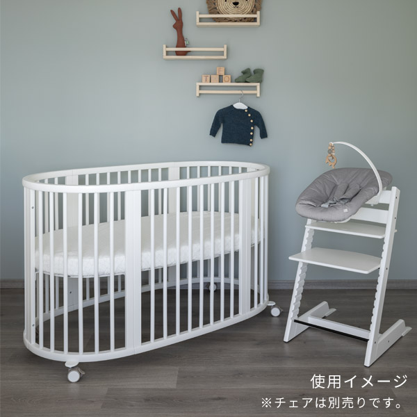 ストッケ STOKKE スリーピー マットレス付きベッドセット ホワイト
