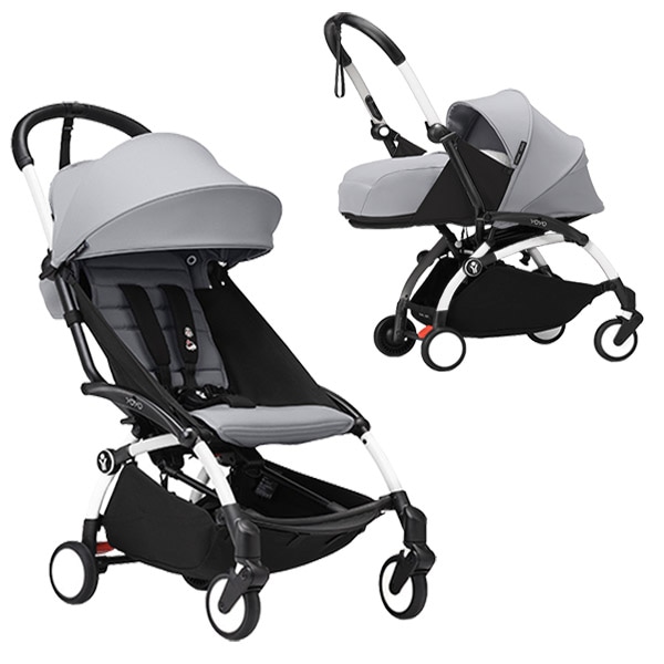 STOKKE YOYO3 0+6+ベビーカー ホワイトフレーム ｜ ブリベビ