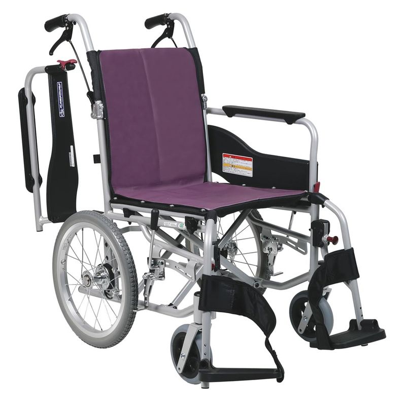 介助用車椅子ふわりす KF16-40SB 背折れ式・介助ブレーキ付き