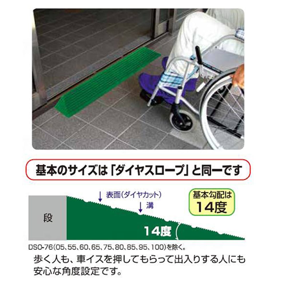 ダイヤスロープ屋外用 76cm幅（DSO76）（05/10/15