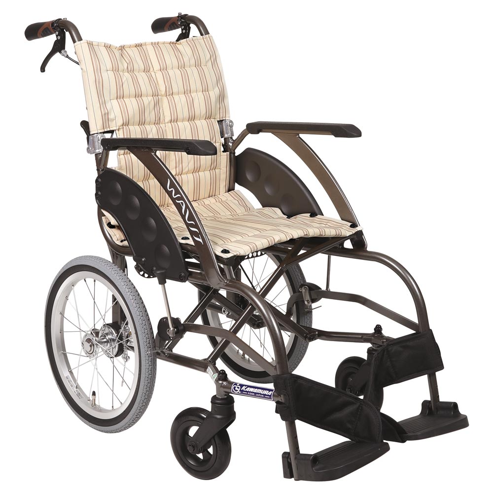 介助用車椅子WA-40(42) A背折れ・介助ブレーキ付・エアータイヤ仕様