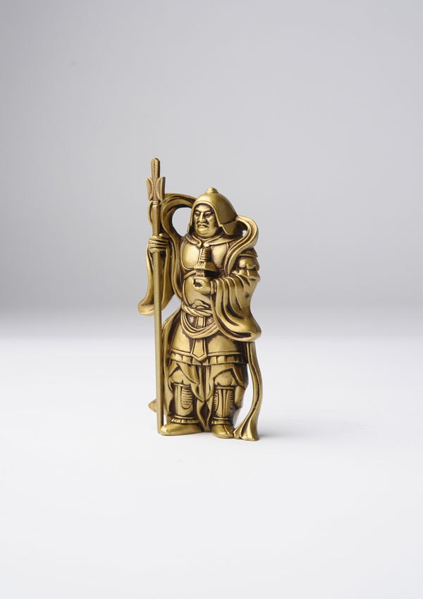 仏像】毘沙門天 合金製 古美色仕上げ 牧田秀雲原型 | 開運・縁起物