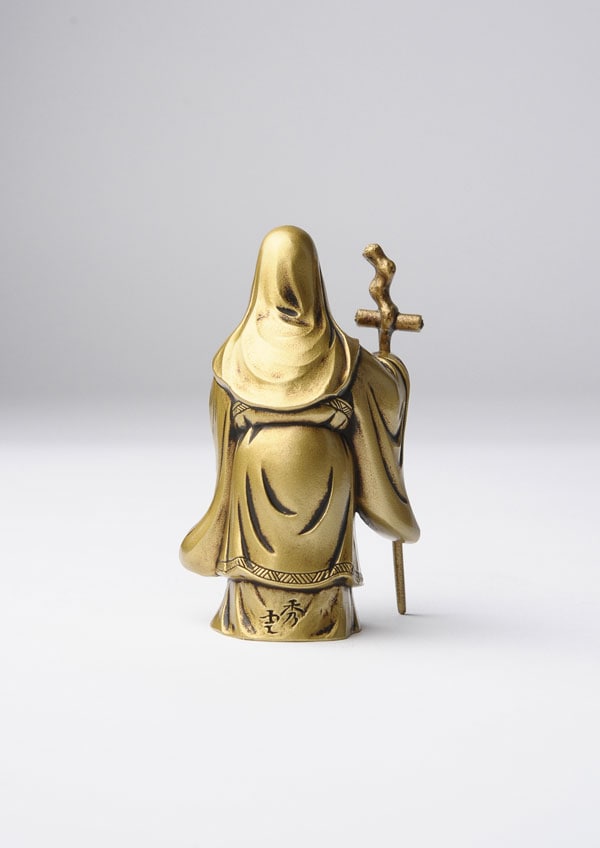 仏像】福禄寿 合金製 古美色仕上げ 牧田秀雲原型 | 開運・縁起物