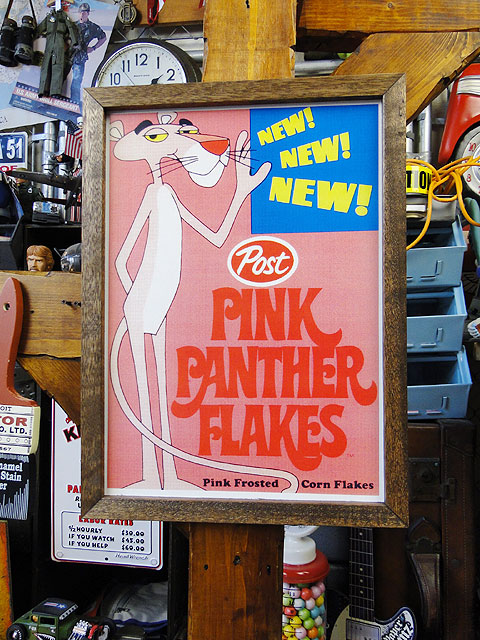 ポスターフレーム （ピンクパンサー） ポスター＆木製フレームのセット