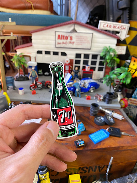 1969年 セブンアップ ボトル 灰皿 トレー ステッカー セット セブン