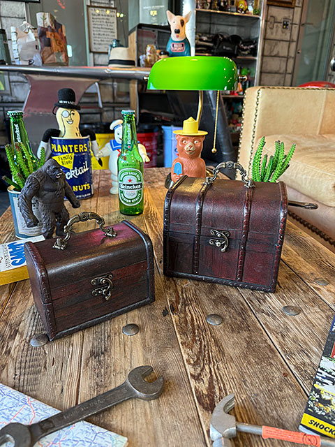 海賊宝箱 アンティークトランクケース 2個セット （アンティーク